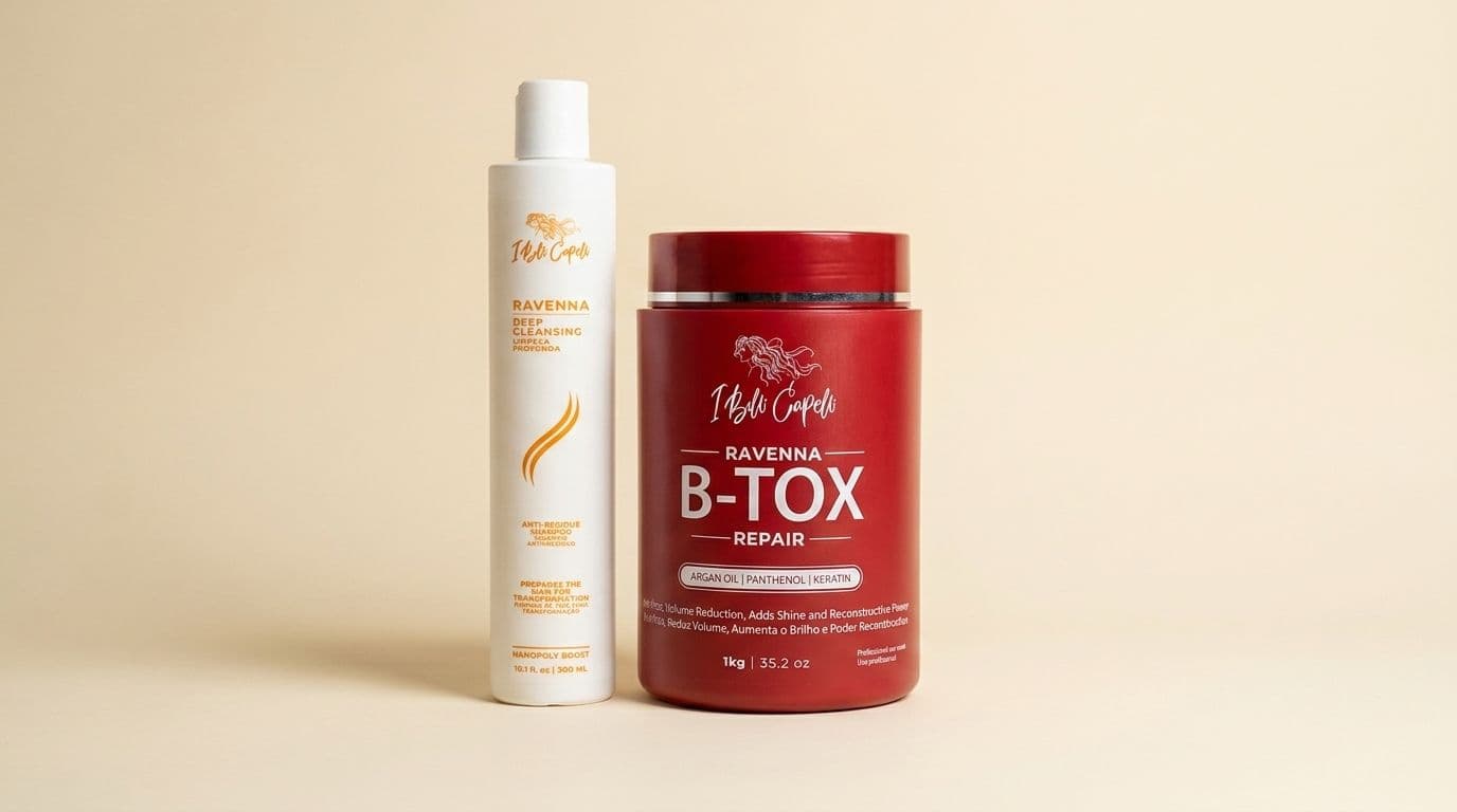 I Belli Capelli Ravenna Repair B-tox Kit — 1 kg Maske + Anti-Residue Shampoo